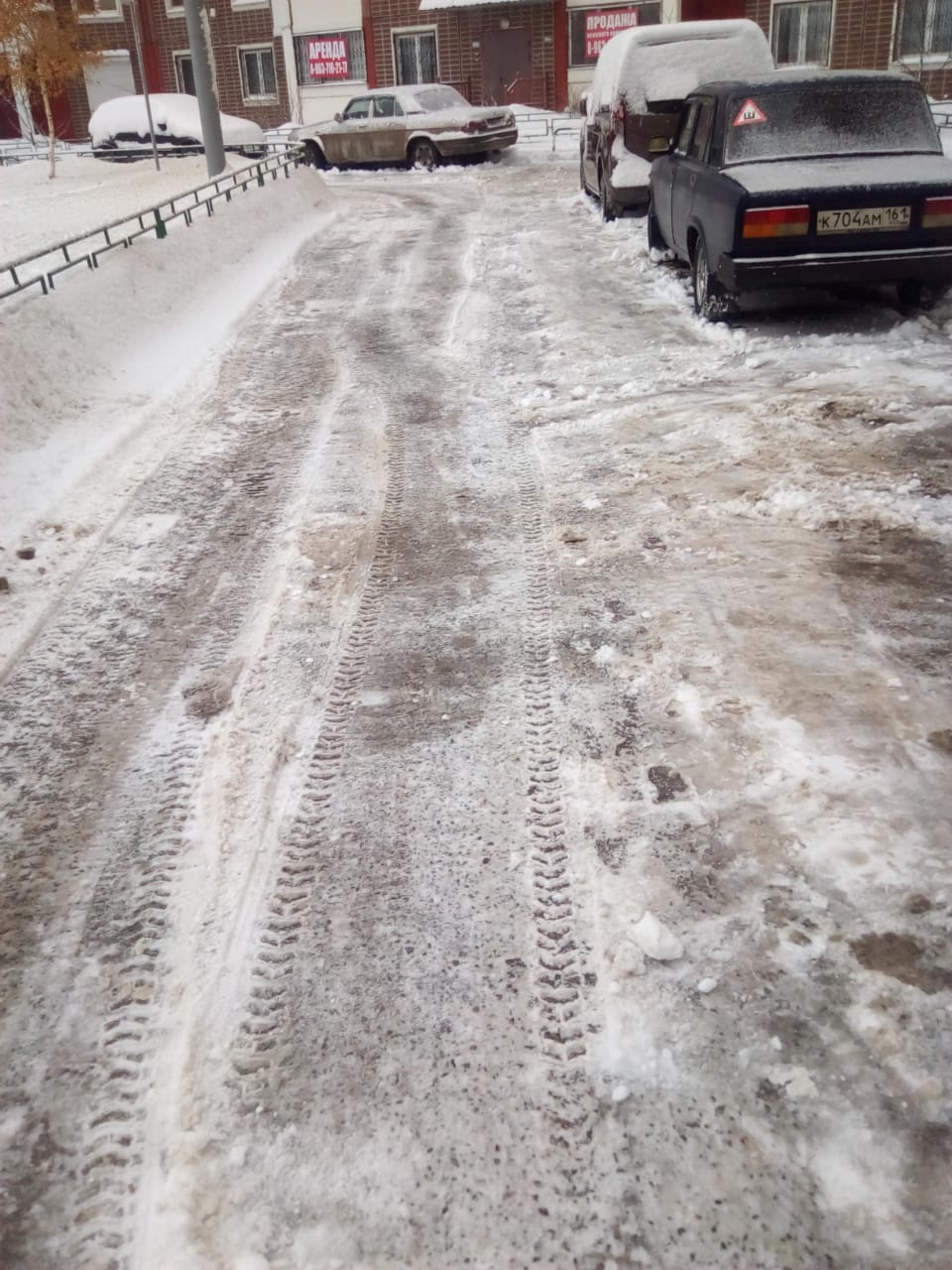 Очистка дорог от снега в праздничные дни